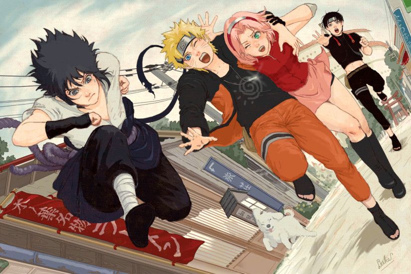 Anime - Naruto Naruto Uzumaki Sakura Haruno Sasuke Uchiha Wallpaper