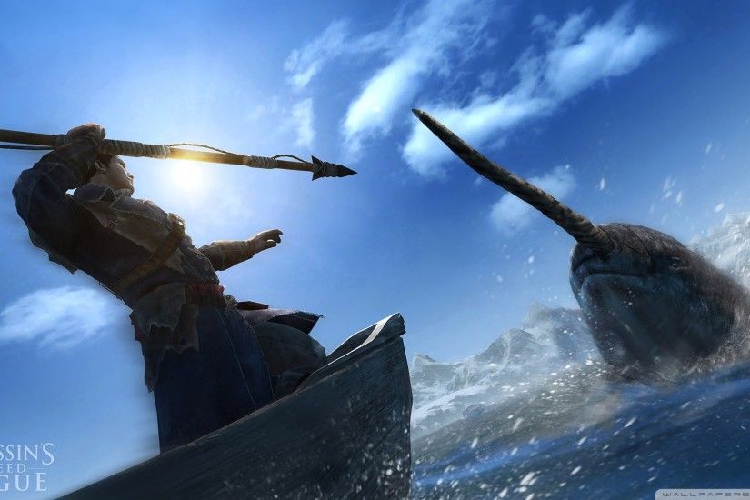 Assassins Creed Rogue Hunting Narwhal HD Wide Wallpaper for 4K UHD  Widescreen desktop & smartphone