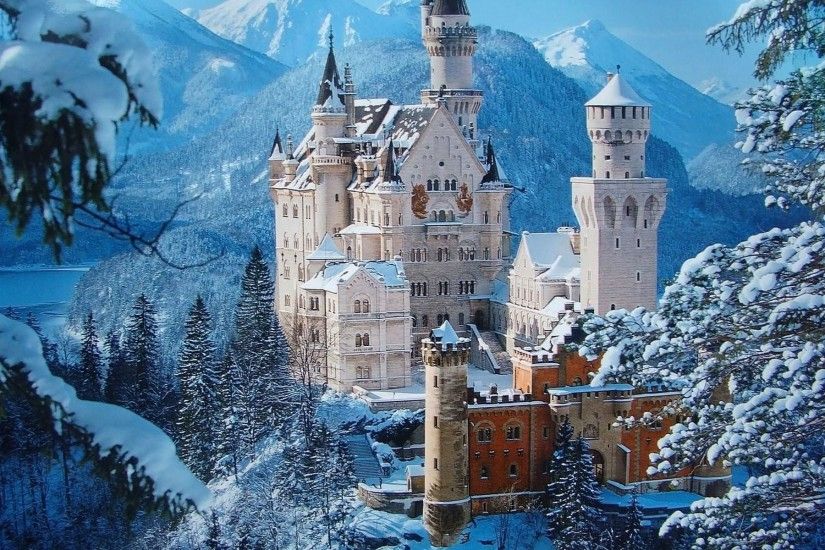 Winter Castle Desktop Wallpaper HD Wallpapers & Backgrounds Castl
