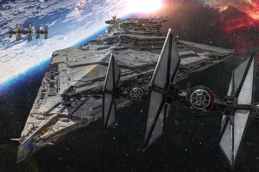 Movie - Star Wars Episode VII: The Force Awakens Star Wars Space Star  Destroyer TIE