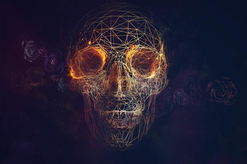 Geometric skull Artistic HD desktop wallpaper, Skull wallpaper - Artistic  no.