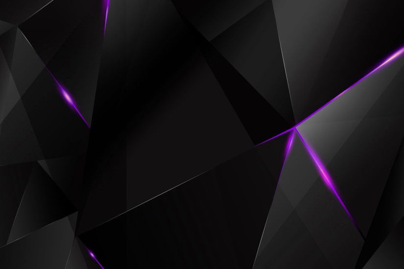 ... Wallpapers - Purple Abstract Polygons (Black BG) by kaminohunter