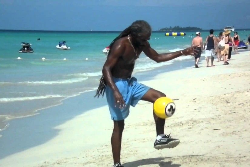 Beach Soccer in Negril, Jamaica