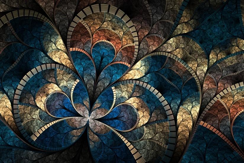 Wallpaper A Fractal Pattern, Abstract, Curves, Brightness, Multi wallpapers