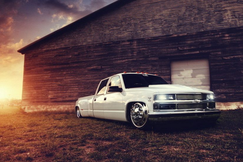Chevrolet truck tuning white building lowrider sunset wallpaper | 1920x1080  | 73203 | WallpaperUP