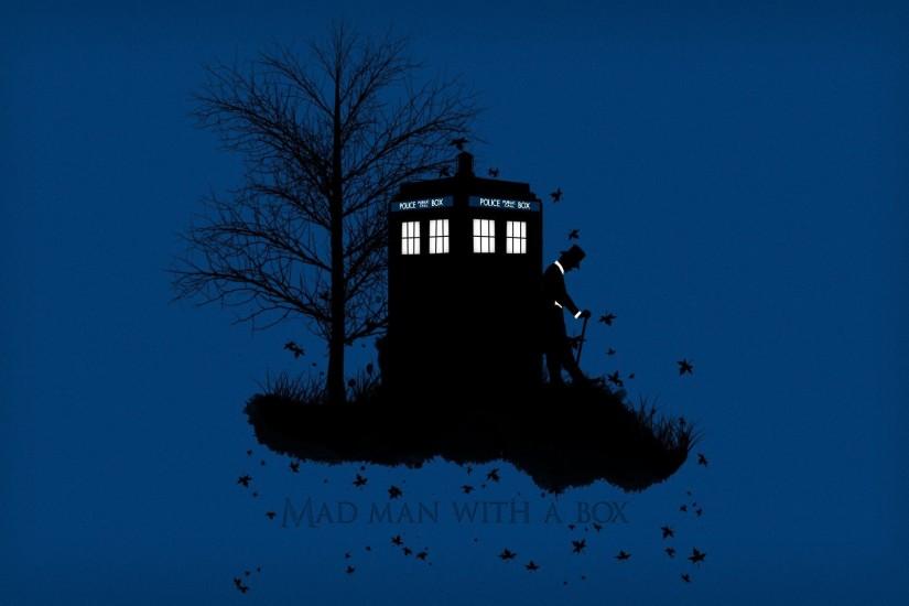 Doctor Who The TARDIS Simple Background Matt Smith Wallpaper