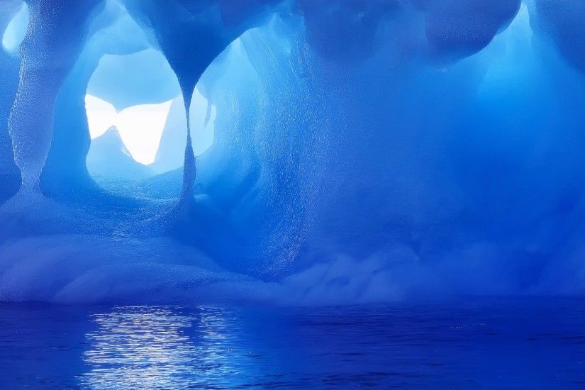 HD Ice Cave Wallpaper
