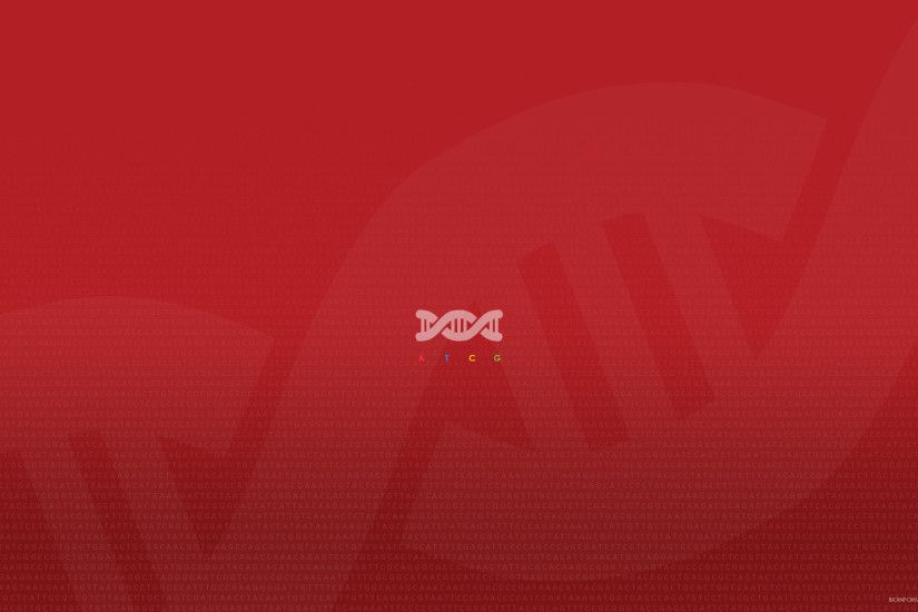 DNA themed retina display ready wallpaper (red) 2880x1800px