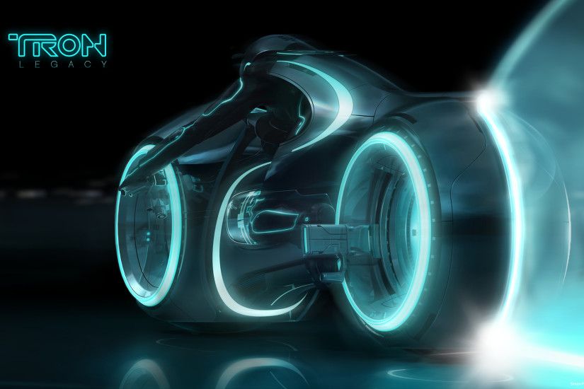 Tron Legacy Wallpaper (1920 x 1200) – Lightcycle from 3D rendering