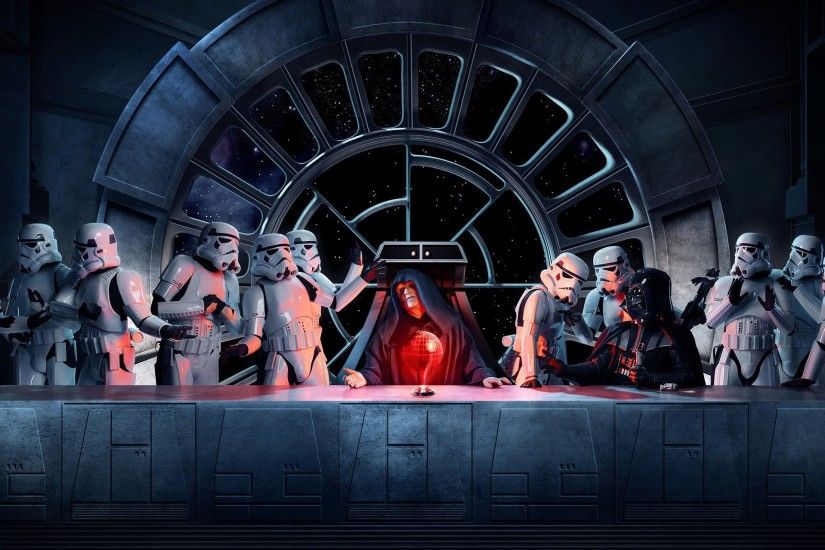 Darth Vader, Emperor Palpatine, Stormtrooper, Star Wars, The Last Supper  Wallpapers HD / Desktop and Mobile Backgrounds