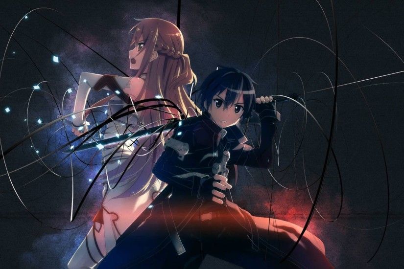 Sword Art Online, Kirigaya Kazuto, Yuuki Asuna, Anime