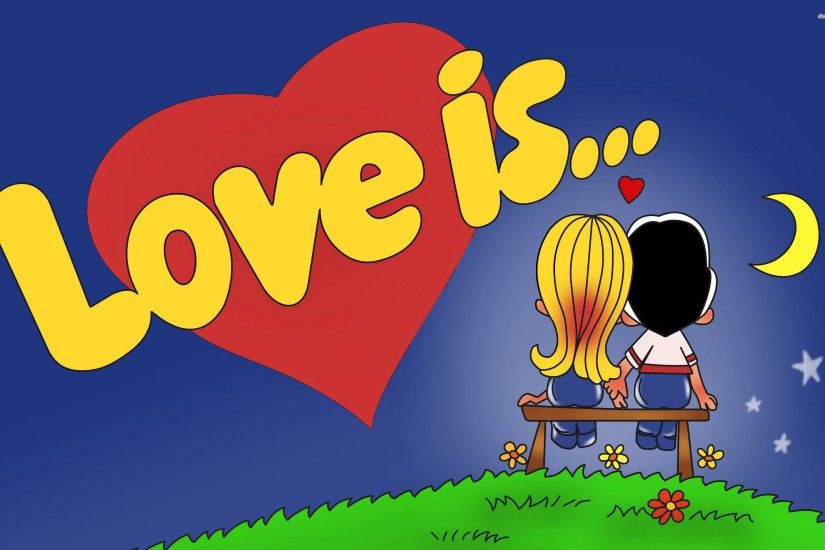 love-couple-night-moon-heart.jpg (2880Ã1800) | AS_3 | Pinterest | 3d  wallpaper, Cartoon wallpaper and Cartoon