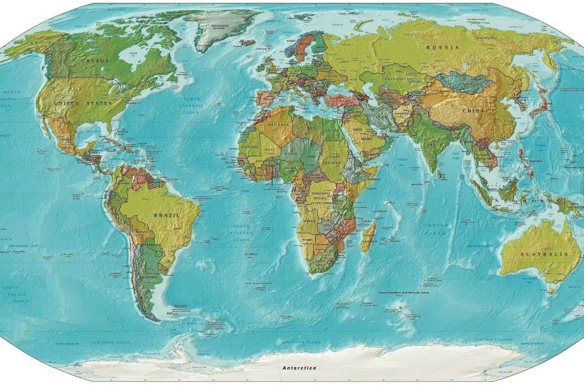 Misc - World Map Wallpaper