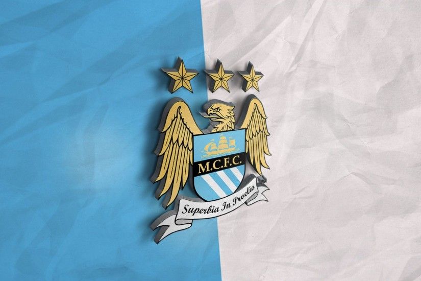 Manchester City 3D Logo Wallpaper