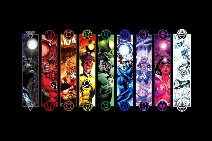 Comics - Green Lantern Corps Star Sapphire Violet Lantern Indigo Tribe Blue  Lantern Sinestro Yellow Lantern
