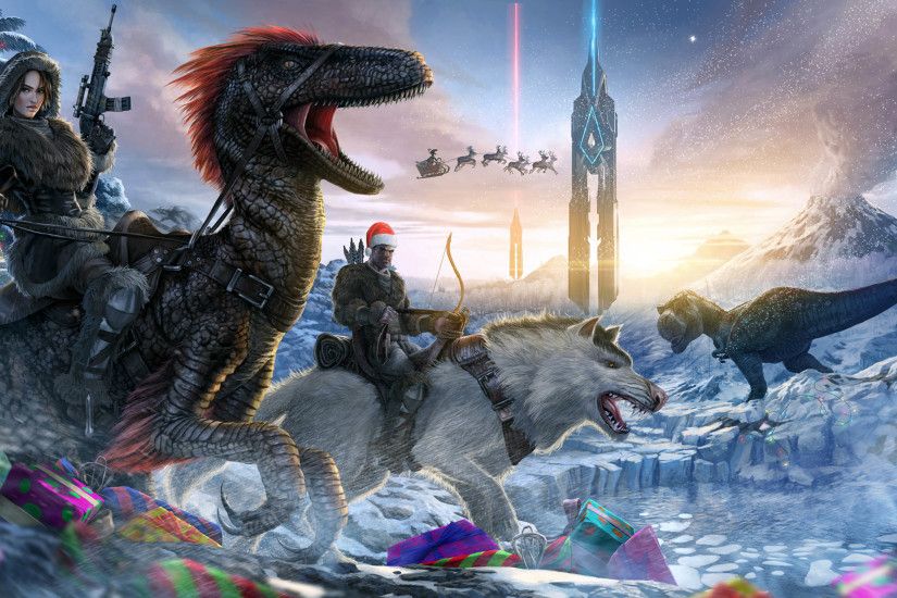 Winter Wonderland Christmas Event - ARK: Survival Evolved 3840x2160  wallpaper
