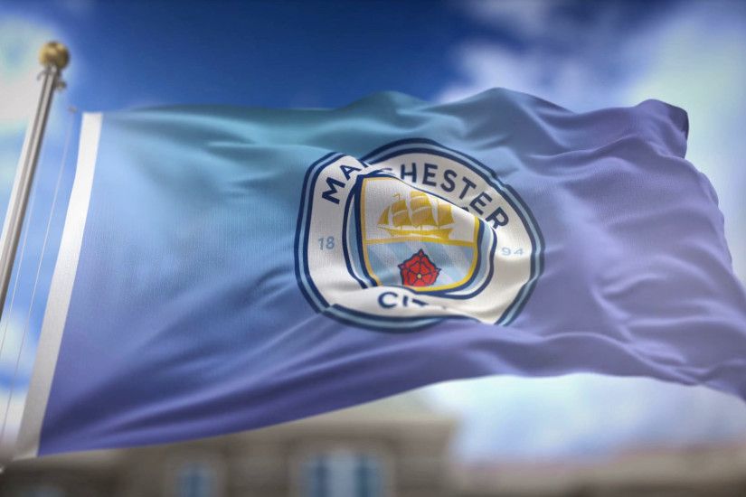 Manchester City F.C. Flag Waving Slow Motion 3D Rendering Blue Sky  Background - Editorial Animation Seamless Loop 4K Motion Background -  VideoBlocks