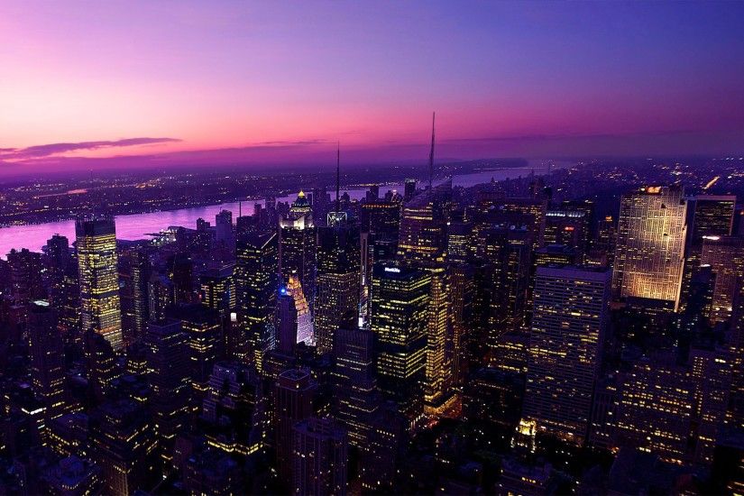 New York City, Sunset, City, Cityscape Wallpapers HD / Desktop and Mobile  Backgrounds