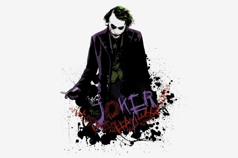 movies, Batman, The Dark Knight, Joker, Paint Splatter, MessenjahMatt,  White Background Wallpaper HD