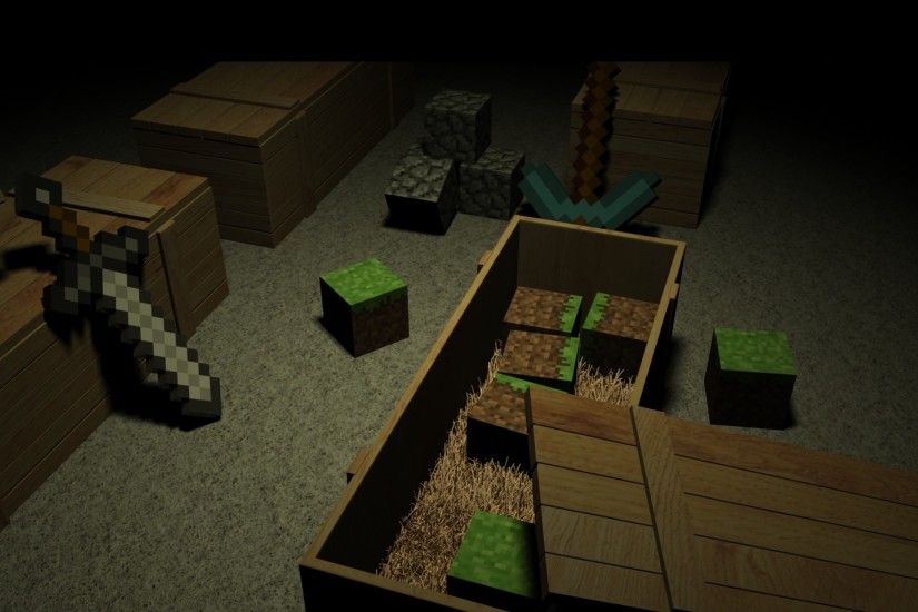 Minecraft game background: