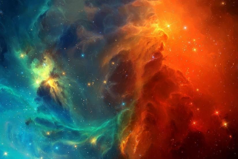 2560x1440 Space nebula stars Wallpaper