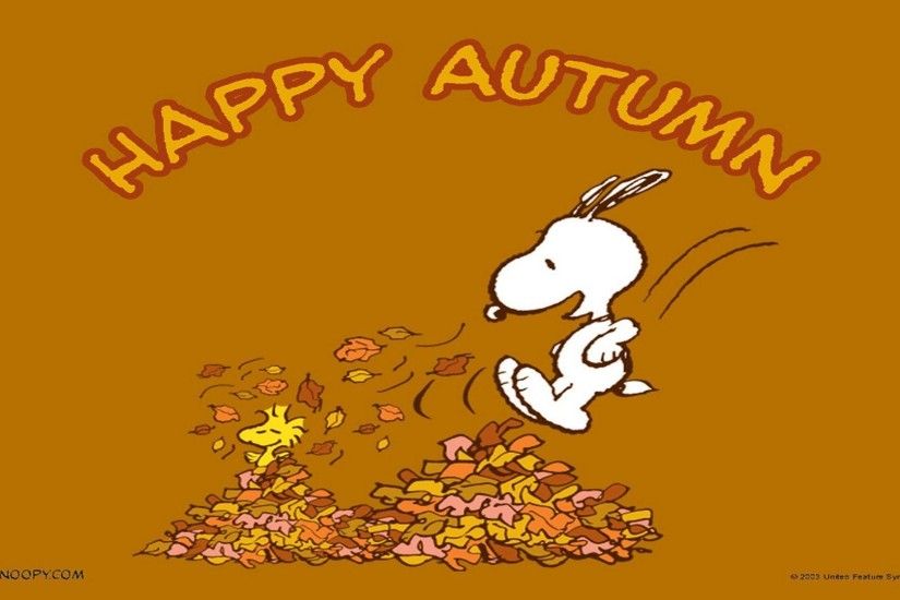 Snoopy Thanksgiving Full HD Wallpaper - Beraplan.