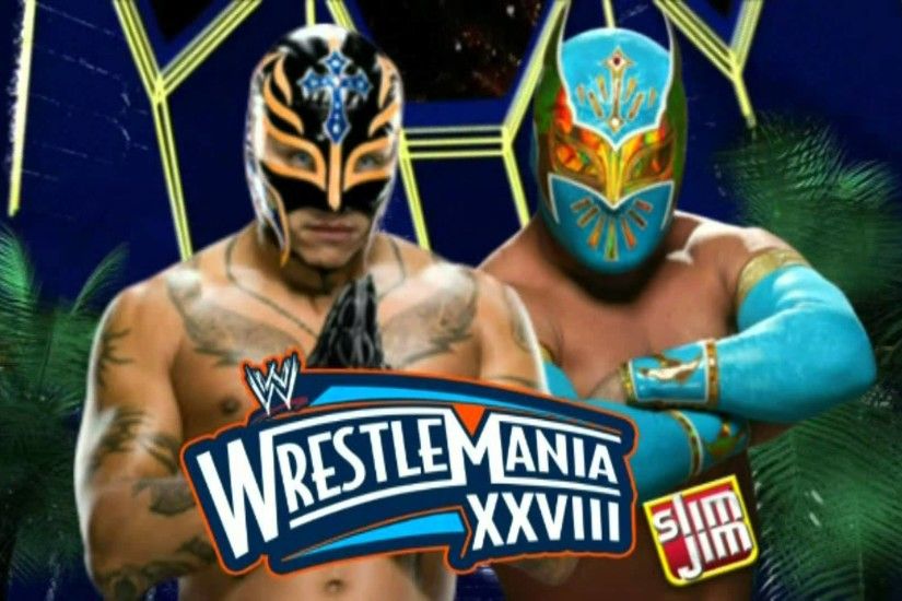 (Custom) Rey Mysterio vs Sin Cara - Custom Wrestlemania 28 Match Card HD