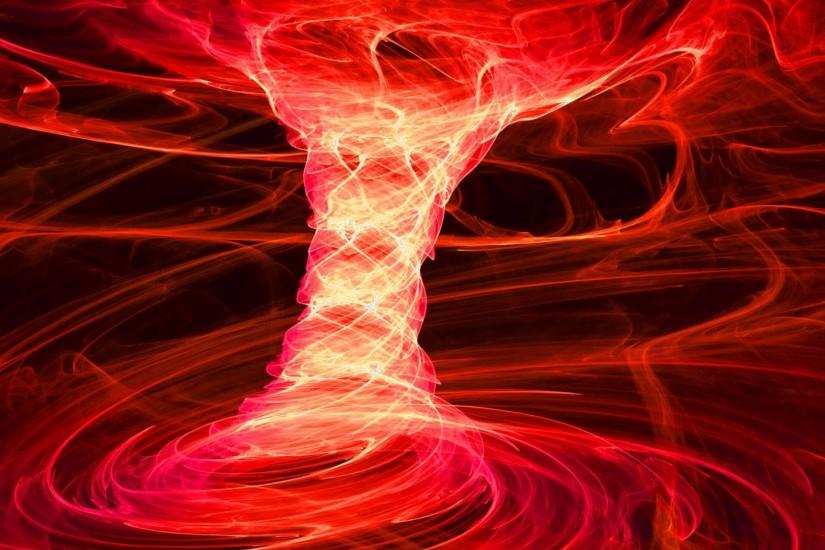 Preview wallpaper abstract, red, tornado, fire 1920x1080