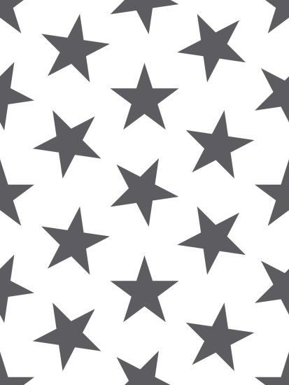 Lucky Star Wallpaper in Charcoal by Sissy + Marley for Jill Malek