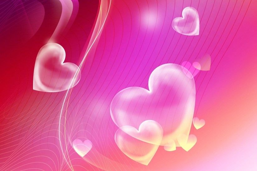 Wallpapers For > Pretty Pink Heart Backgrounds