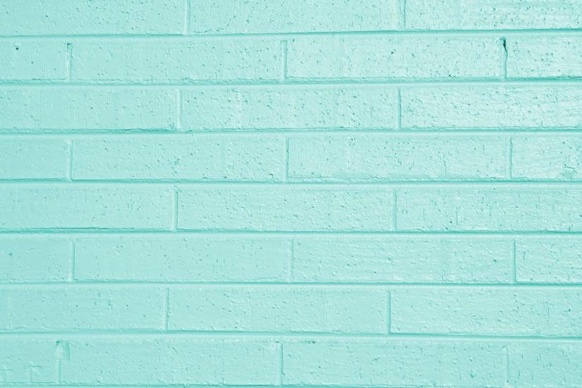 Aqua Green Painted Brick Wall Texture - Free High Resolution Photo .