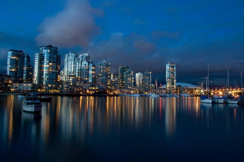 Vancouver Port Skyline Wallpaper For Desktop