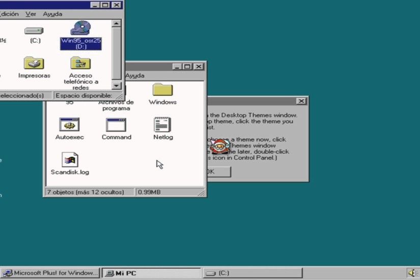 Como Instalar Windows 95 Plus! en Virtual PC 2007