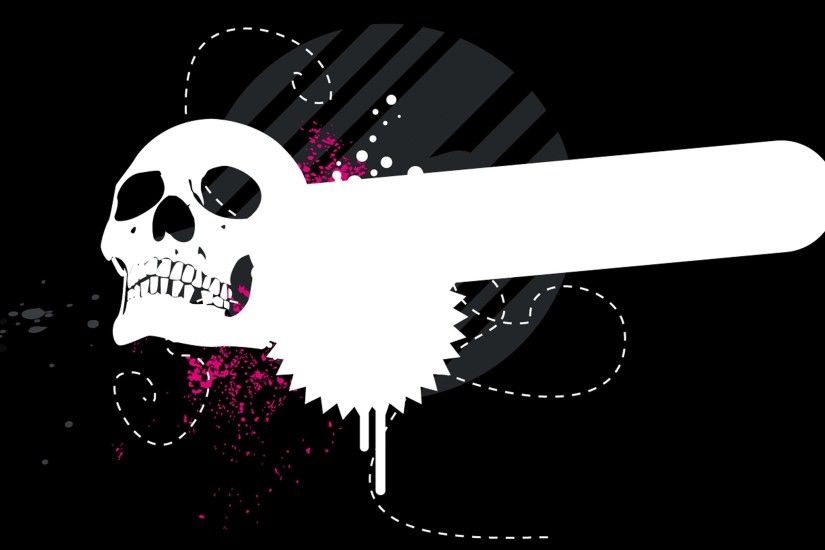 skull, Grunge, Vectors, Black background Wallpapers HD / Desktop and Mobile  Backgrounds