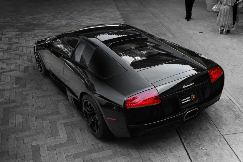 Black Lamborghini Murcielago LP640
