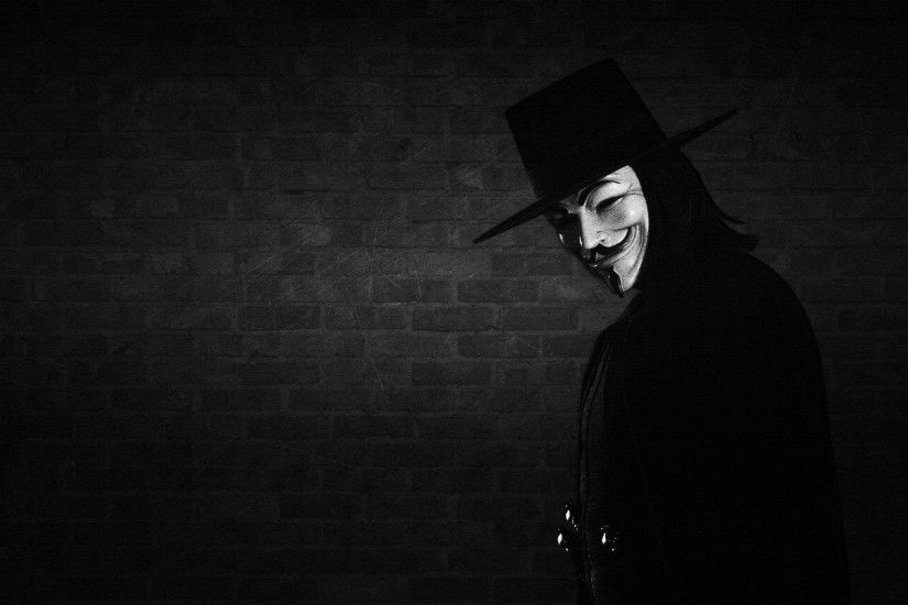 1920x1200 hat, wall, mask, V for vendetta wallpapers and images - wallpapers  .