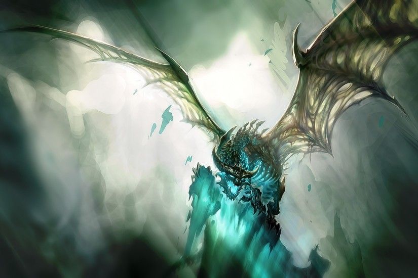 Preview wallpaper world of warcraft, dragon, wings, light, face 1920x1080