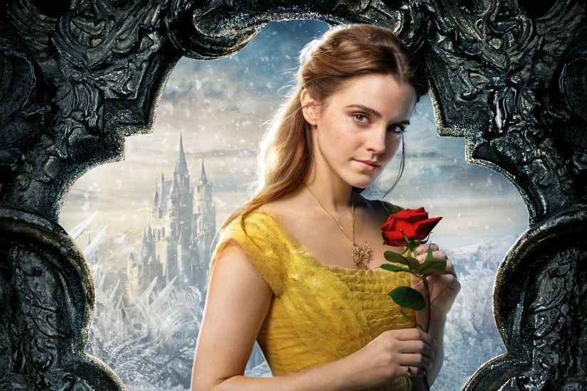 Emma Watson Beauty and the Beast 4K Wallpaper