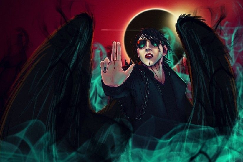 Marilyn Manson Industrial Metal Heavy Glam Shock Hard Rock Dark Angel  Gothic Wallpaper At Dark Wallpapers