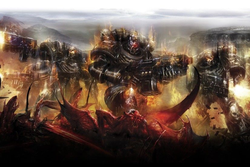 Warhammer 40000, Space Marines, Demon, Legion Of The Damned Wallpapers HD /  Desktop and Mobile Backgrounds
