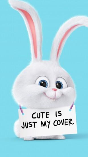 Cute Is Just My Cover Rabbit Android Wallpaper