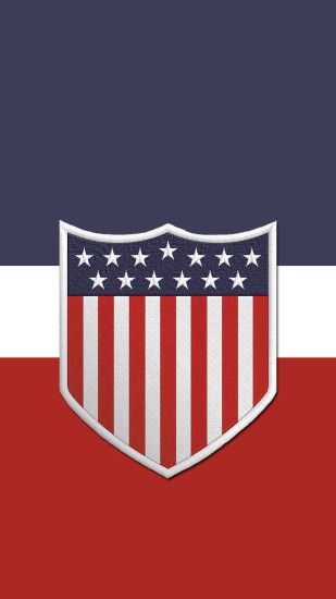 Another US soccer phone wallpaper. Centennial crest this time.