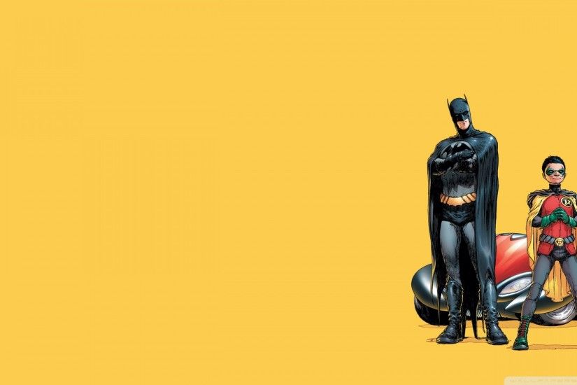 Batman And Robin Cartoon Desktop Wallpaper