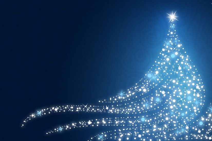 Sparkling Christmas tree wallpaper