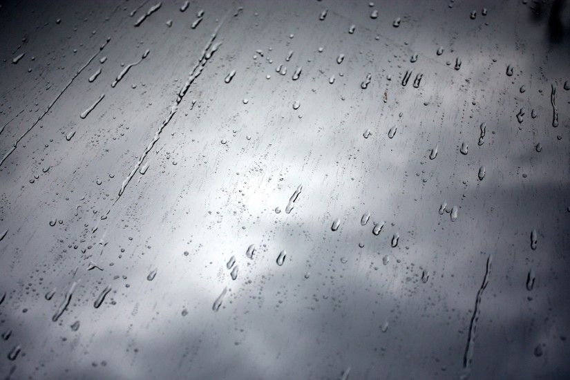 rainy day rain glass window drops sky black and white