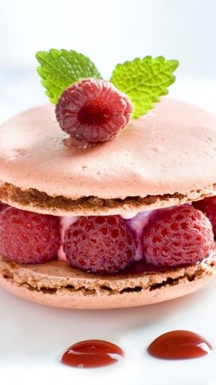 Raspberry Cookies Dessert Sweet iPhone 8 wallpaper