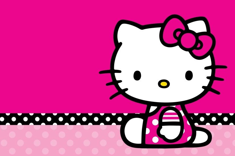 2958x1938 Hello Kitty Pink And Black Love Wallpaper High Quality Resolution  .