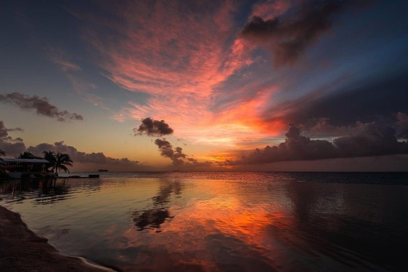 Sublime ocean sunset wallpaper