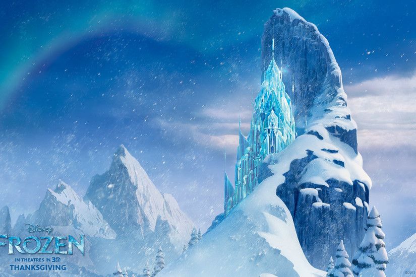 Elsa's ice castle from the Disney CG animated movie Frozen. Disney's .