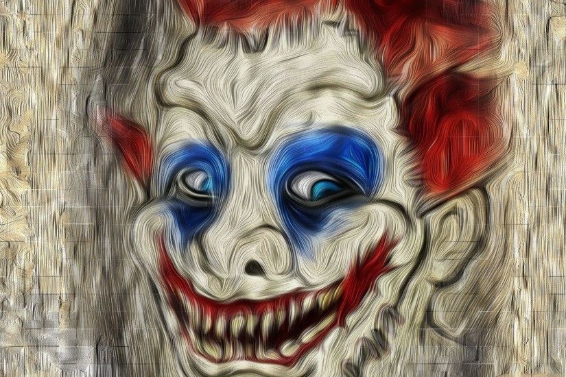 Scary clown face